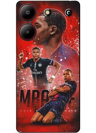 Силіконовий бампер чохол для zte blade a54 з малюнком мбаппе псж mbappe
