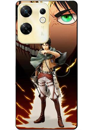 Силіконовий чохол бампер для infinix zero 30 4g з малюнком атака титанів attack on titan