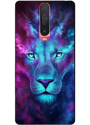 Силіконовий чохол бампер для xiaomi redmi k30 з малюнком космічний лев
