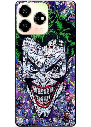 Чехол силиконовый бампер для zte nubia v60 с рисунком джокер joker