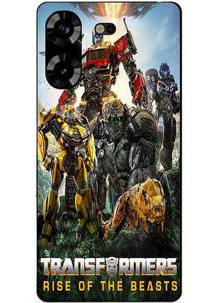 Силіконовий чохол бампер для tecno pova 5 зверобати трансформери transformers