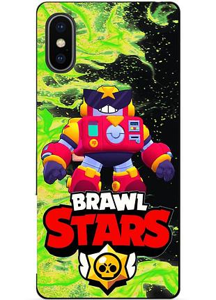 Силіконовий бампер чохол для iphone xs max з героєм бравл вольт