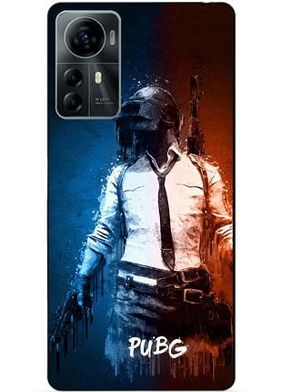 Силіконовий чохол бампер для zte blade a72s з малюнком pubg пабг