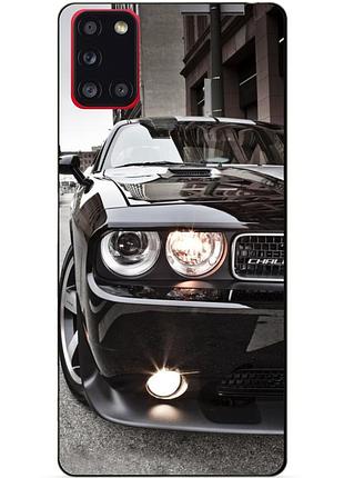 Силиконовый бампер чехол для samsung a31 с рисунком dodge