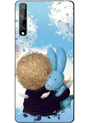 Силиконовый чехол бампер для huawei p smart s с рисунком гапчинская зайка