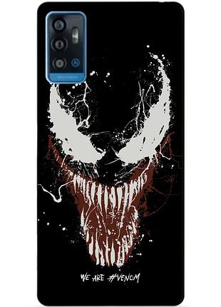 Силіконовий чохол бампер для zte blade a71 з малюнком веном venom