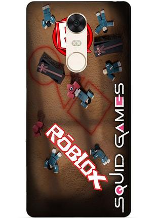 Силіконовий бампер чохол для xiaomi redmi 5 plus roblox гра в кальмара