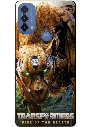 Силиконовый чехол бампер для motorola moto e30 с рисунком читор звероботы трансформеры transformers