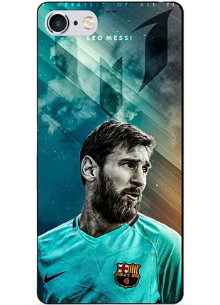 Силиконовый чехол бампер для iphone 6 с рисунком leo messi месси