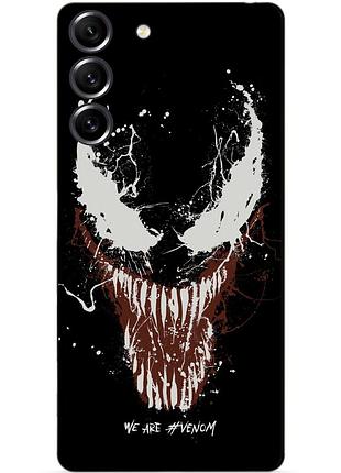 Силиконовый чехол бампер для samsung s23 с рисунком веном venom