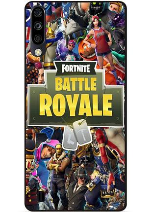 Чехол силиконовый бампер для zte blade a7 2020 игра fortnite фортнайт