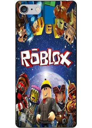 Силіконовий чохол бампер для iphone 6 plus з малюнком роблокс roblox