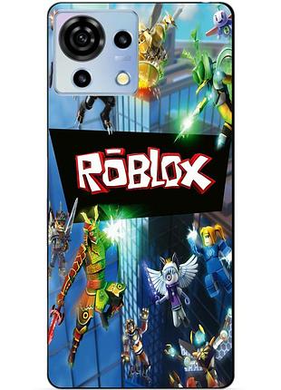 Чехол силиконовый бампер для zte blade v50 vita с картинкой roblox роблокс