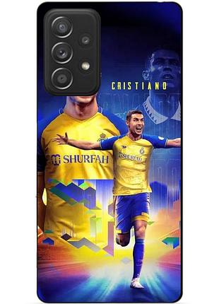 Чехол силиконовый бампер для samsung a32 с рисунком роналдо аль наср ronaldo