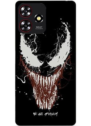 Чехол силиконовый бампер для zte blade a73 с рисунком веном venom