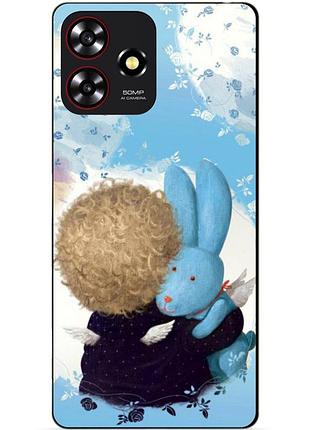 Чехол силиконовый бампер для zte blade a73 с рисунком любимый зайка гапчинская