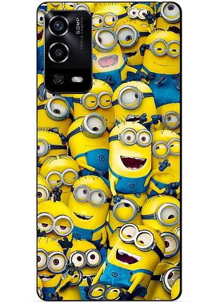 Силіконовий чохол бампер для oppo a55 з малюнком міньйони minion
