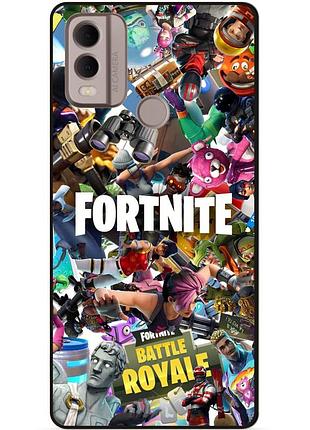Силиконовый чехол бампер для nokia c22 с картинкой fortnite фортнайт