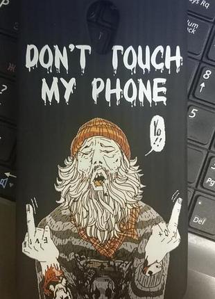 Силіконовий бампер чохол для meizu m5s з малюнком дід dont touch