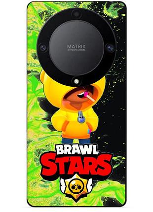 Силіконовий бампер чохол для huawei honor magic 6 lite з героєм бравл леон катка