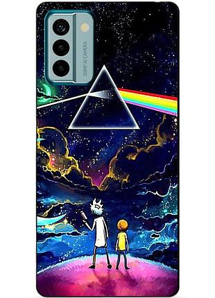 Силиконовый чехол бампер для nokia g22 с рисунком рик и морти rick and morty