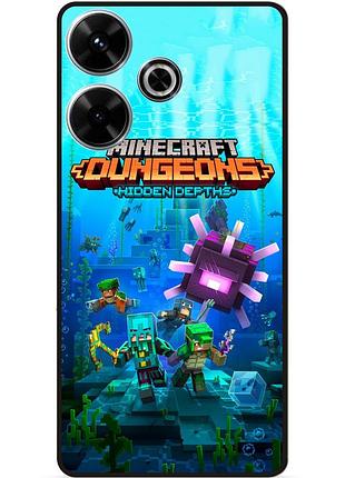 Чехол силиконовый бампер для infinix hot 30 (x6831) с рисунком майнкрафт minecraft