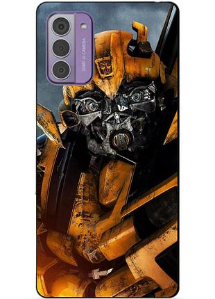 Силиконовый чехол бампер для nokia g42 с рисунком бамблби bumblebee трансформеры