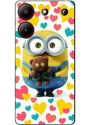 Силіконовий чохол бампер для zte blade a54 з малюнком міньйон боб minion
