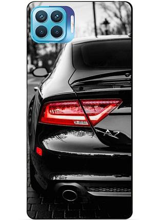 Силиконовый чехол бампер для oppo reno 4 lite с рисунком audi ауди машина авто