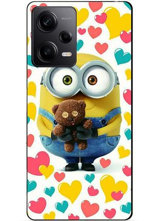 Силіконовий чохол бампер для xiaomi redmi note 12 pro 5g з малюнком міньйон боб minion