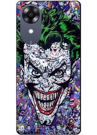 Силіконовий чохол бампер для oppo a17k з малюнком джокер joker