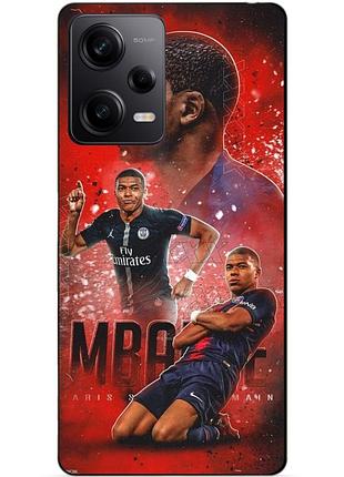 Силиконовый бампер чехол для xiaomi redmi note 12 pro 5g с рисунком мбаппе psg mbappe