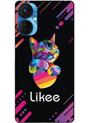 Силіконовий бампер чохол для tecno spark 9 pro з малюнком likee