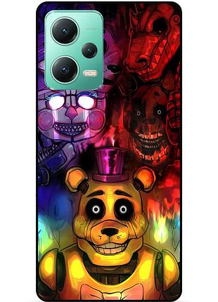 Силіконовий бампер чохол для xiaomi redmi note 12 5g з малюнком freddy фредді аніматроніки