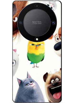 Чехол силиконовый бампер для huawei honor magic 6 lite с рисунком тайная жизнь домашних животных
