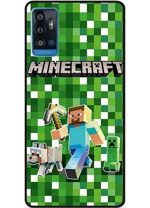 Силіконовий чохол бампер для zte blade a71 стів minecraft кріпер майнкрафт