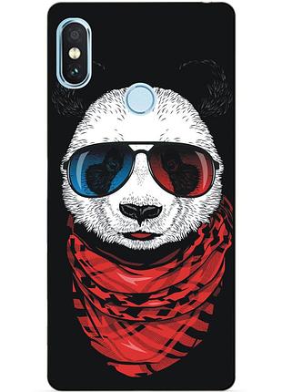 Силіконовий бампер чохол для xiaomi redmi note 5 з малюнком панда
