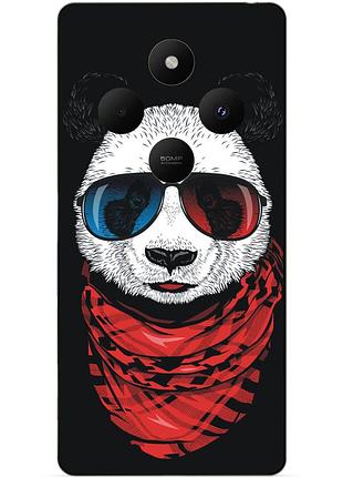 Чехол силиконовый бампер для xiaomi redmi 14c с рисунком панда