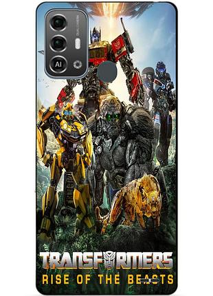 Силіконовий бампер чохол для zte blade a53 pro з картинкою трансформери transformers звероботи