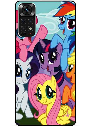 Силіконовий бампер чохол для xiaomi redmi note 11 з малюнком мій маленький поні my litle pony