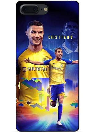 Силіконовий чохол бампер для iphone 8 plus з малюнком роналдо аль наср ronaldo