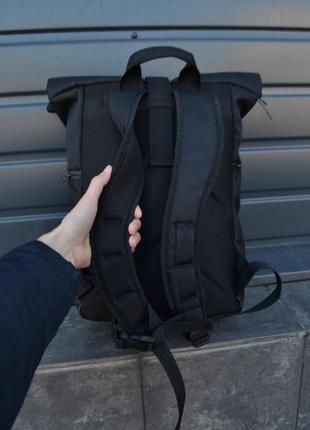 Рюкзак roll top / рюкзак чоловічий - жіночий / рюкзак для ноутбука / рюкзак мужской черный4 фото