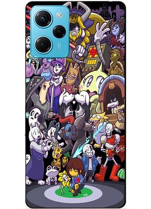 Силиконовый чехол бампер для xiaomi redmi note 12 pro speed edition с рисунком undertale андертейл