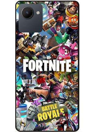 Силиконовый чехол бампер для realme c30s с картинкой fortnite фортнайт