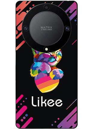Силіконовий чохол бампер для huawei honor magic 6 lite з малюнком likee лайки
