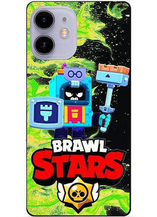 Силіконовий бампер чохол для iphone 11 з героєм бравл еш