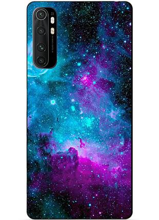 Силіконовий бампер чохол для xiaomi mi note 10 lite з малюнком галактика