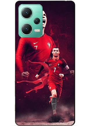 Силіконовий чохол бампер для xiaomi redmi note 12 5g з малюнком ronaldo португалія роналдо