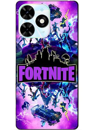 Силіконовий чохол бампер для infinix smart 8 plus (x6526) з малюнком fortnite marvel фортнайт марвел