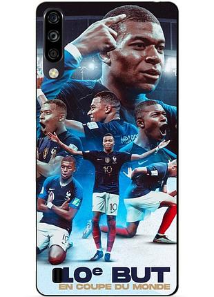 Чехол силиконовый бампер для zte blade a7 2020 с рисунком мбаппе франция mbappe